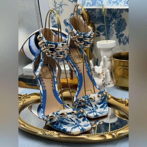 🆕 GIANNI BINI 🧿 x Shea Leigh Mills NWOB Carter Floral Print Strappy Sandal Sz7 - Picture 6 of 13